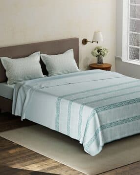 layers  Cotton Printed Bedsheet with Pillow Cover Set-picture-26