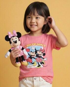 nauti nati Girls Printed Round- Neck T-Shirt-picture-25
