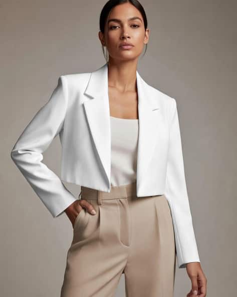 Women Front Open Blazer