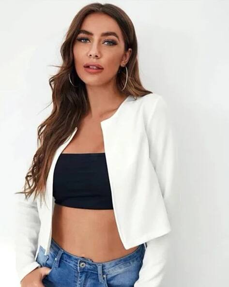 Women Front Open Blazer