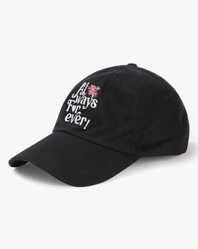 Women Typographic Embroidered Cotton Baseball Cap-image-20