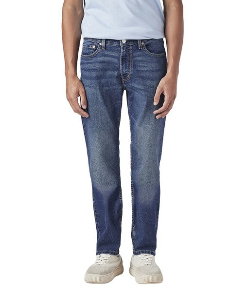 Men's 511 Blue Slim Fit Mid Rise Jeans