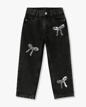 kg frendz Girls Jeans with Bow Sequin-picture-40