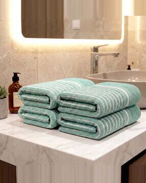 Pack of 4 Striped Hand Towels-image-6