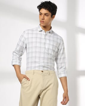 netplay Men Checked Regular Fit Shirt with Patch Pocket-picture-41