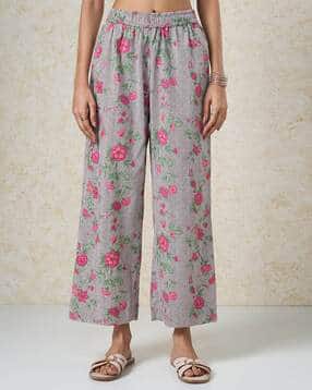 rangmanch by pantaloons Women Floral Print Palazzos with Elasticated Waist-picture-18