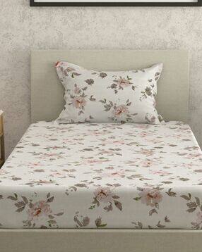 huesland 144 TC Cotton Single Bedsheet Pillow Cover Set-picture-39