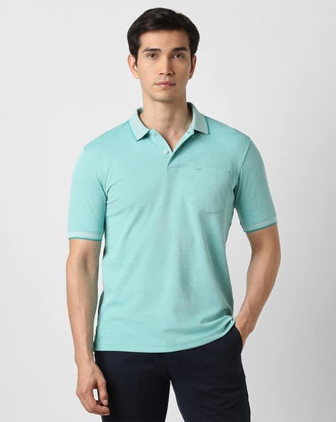 PETER ENGLAND Men Regular Fit Polo T-Shirt