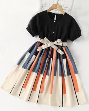 pamberston Girls Printed Fit & Flare Dress with Jacket-picture-20