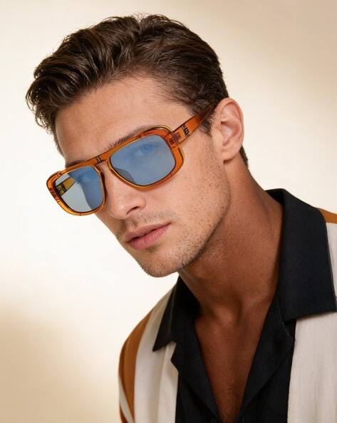 GUESS Men UV-Protected Rectangular Sunglasses-GUS0008244V62SG