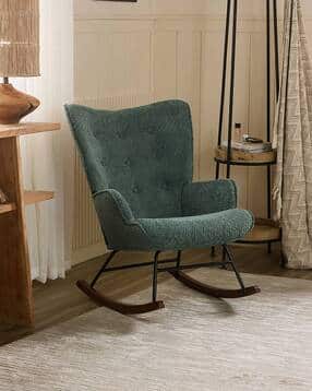 living shapes Upholstered Nursery Glider Rocking Chair-picture-27