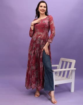 nyrika Women Floral Print Round-Neck Tunic-picture-37
