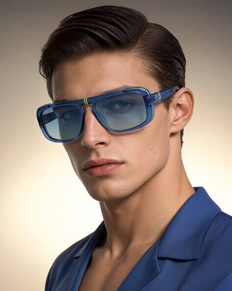 GUESS Men UV-Protected Rectangular Sunglasses-GUS0008290X62SG