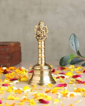 habere india Brass Pooja Bell-picture-18