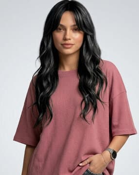 buda jeans co Women Loose Fit Crew-Neck T-Shirt-picture-20