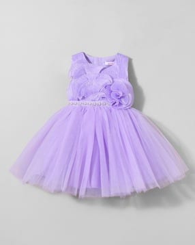Girls Embellished Fit & Flared Dress-image-38