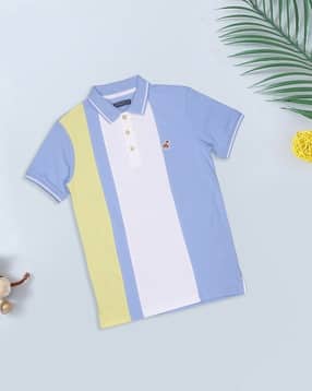 pantaloons junior Boy Colourblocked Regular Fit Polo T-Shirt-picture-50