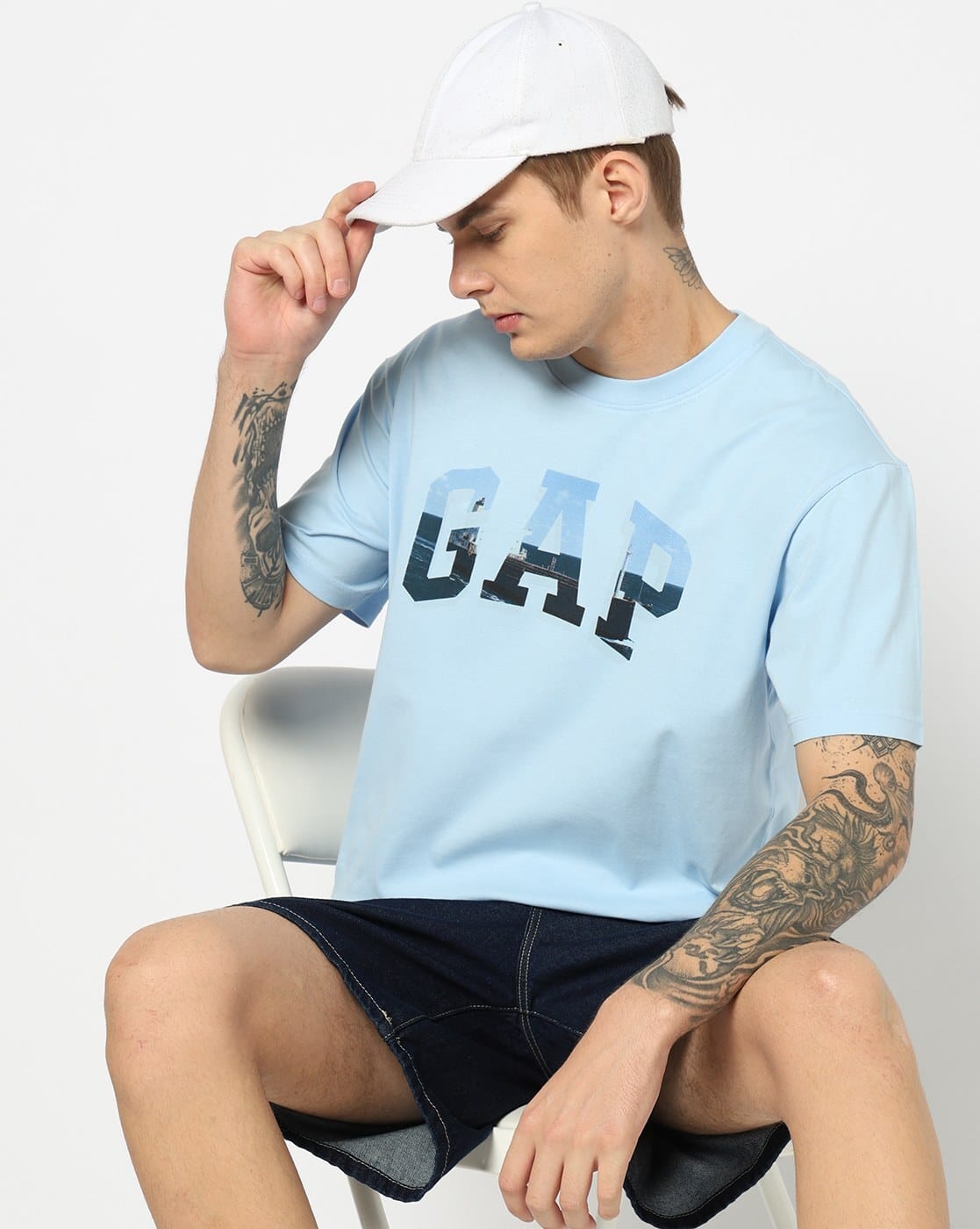 Graphic Print Relaxed Fit Crew-Neck T-Shirt