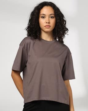 rio basic Women Regular Fit Cotton Crew-Neck T-Shirt-picture-31