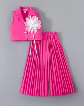 hopscotch Girls Embellished Pants & Top Suit Set-picture-27