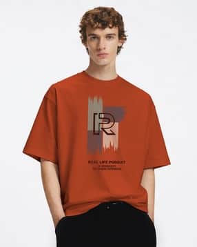 togs & terre Men Typographic Print Oversized Fit T-Shirt-picture-22