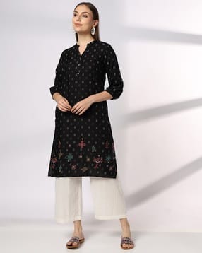 siyahi Women All-Over Print Straight Kurta-picture-46
