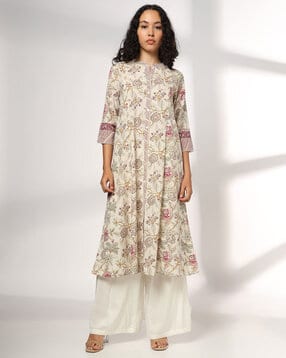 avaasa mix n' match Women Floral Print Straight Kurta-picture-14