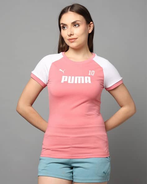 Puma Women Sport Ringer Slim Fit T-Shirt