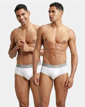 jockey Men Pack of 2 Briefs with Elasticated Waistband-picture-53