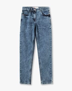 Girls Washed Denim Jeans-image-15