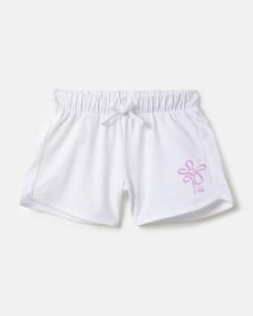 united colors of benetton Girls Floral Print Regular Fit Shorts-picture-38