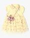 Girls Flock Print Tiered Dress