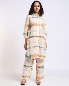 Printed Kurta and Pants Set-image-8