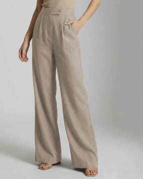 hivora Women Relaxed Fit Trousers with Insert Pockets-picture-23