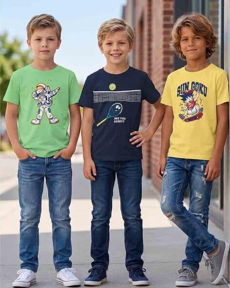 Hellcat Boys Regular Fit Graphic T-Shirt