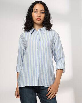 dnmx Women Striped Regular Fit Shirt-picture-33