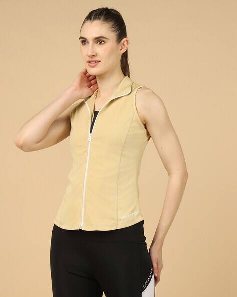 OFF LIMITS Sleeveless Zip-Front Bikers Jacket