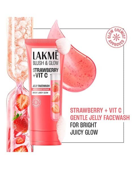 LAKME Blush And Glow Strawberry Vitamin C Jelly Face Wash