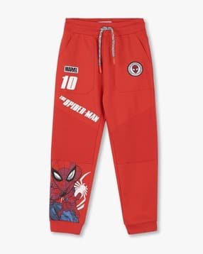 kb team spirit Boys Superman Print Joggers with Drawstring Waist-picture-21