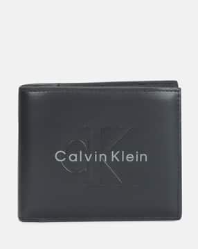 Leather Bi-Fold Wallet with Brand Print-image-33