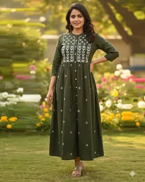indie picks Rayon Embroidery Kurta-picture-41