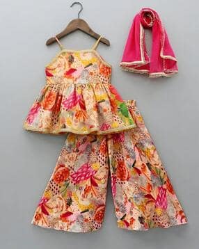 kidsflower Girls Floral Print 3-Piece Suit Set-picture-14