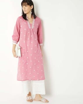 max Women Embroidered Straight Kurta-picture-33
