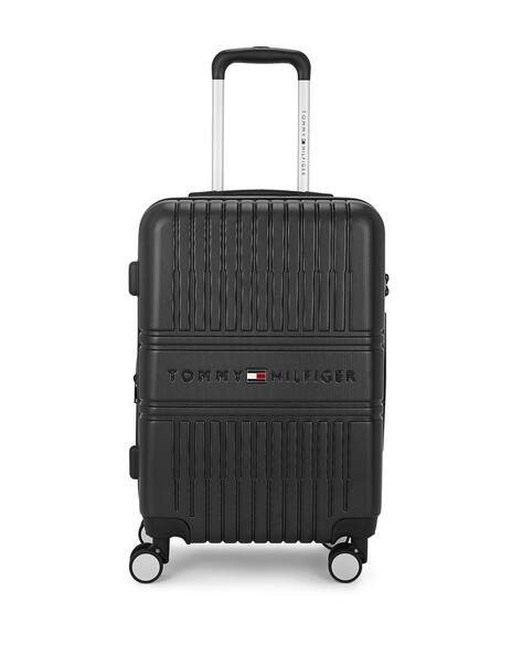 TOMMY HILFIGER Unisex Stanford Black Hard Polycarbonate Trolley Bag 50L - Cabin