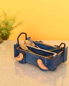 Love Birds Cutlery Storage Box -image-2