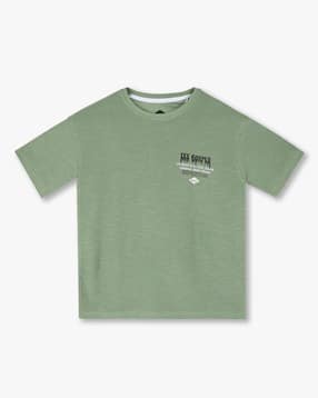 lee cooper Boys Graphic Print Regular Fit Round-Neck T-Shirt-picture-21