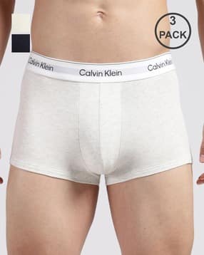 calvin klein underwear Men Pack of 3 Trunks with Logo Waistband-picture-40