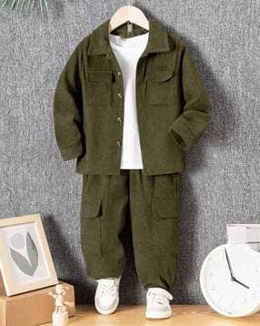 fastdeal x ag Boys Ribbed Shirt & Pants Set-picture-29