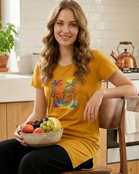 LEIA Women Regular Fit Graphic T-Shirt