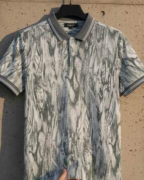 buda jeans co Men Printed Regular Fit Polo T-Shirt with Short Sleeves-picture-21